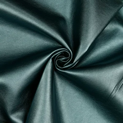 Faux leather - Sea Green Metallic