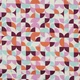 Fine Poplin Digital Printed - Geometric Ecru Purple