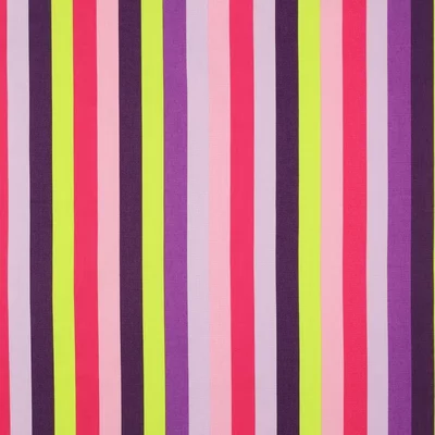 Fine Poplin Printed - Summer Stripe Nerida Hansen Purple