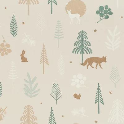 Home Decor Fabric - Cold Forest Animals