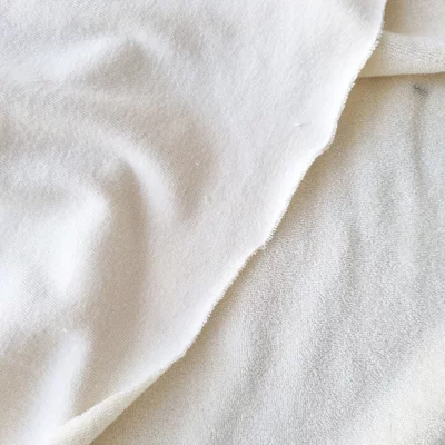 Jersey towel cotton fabric - Ecru