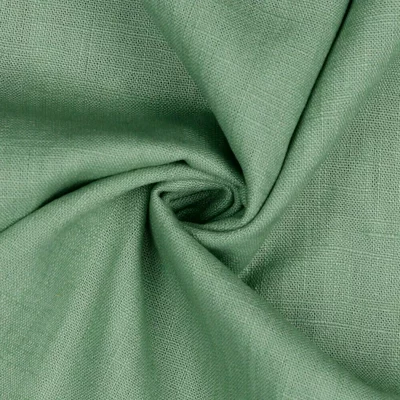 Linen Washed - Old Green - cupon 95cm