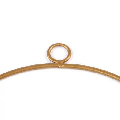 Metal ring for dreamcatchers - 25cm diam - Golden matte