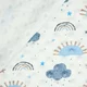 Minky Dot Fleece Fabric - Sun & Rain Dusty Blue