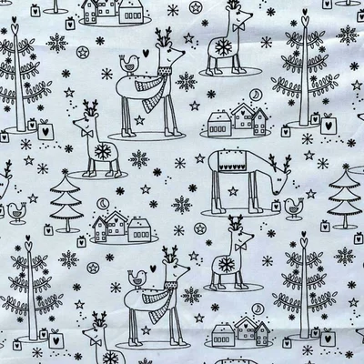 Printed Cotton - Christmas Friends