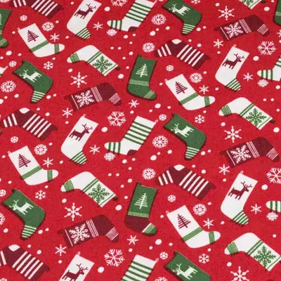 Printed Cotton - Christmas Stockings 16719/015