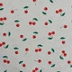 Printed Cotton Jersey - Cherries Off-White