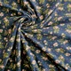 Printed Cotton Jersey - Indigo Flowers 08306.003