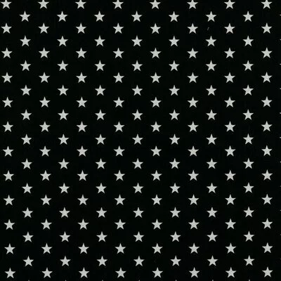 Printed Cotton - Petit Stars Black