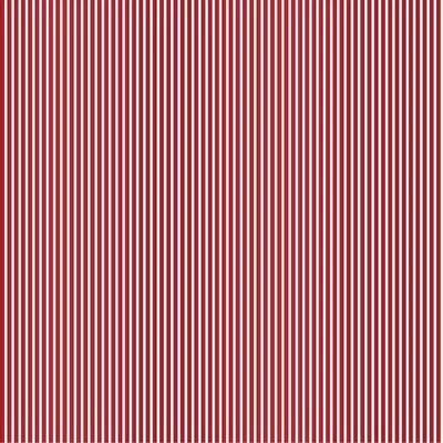 Printed Cotton poplin - Petit Stripe Red