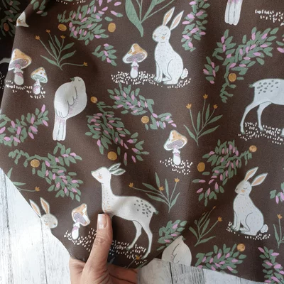 Printed Cotton - Willow Siene