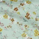 Printed Musselin - Small Flowers Mint
