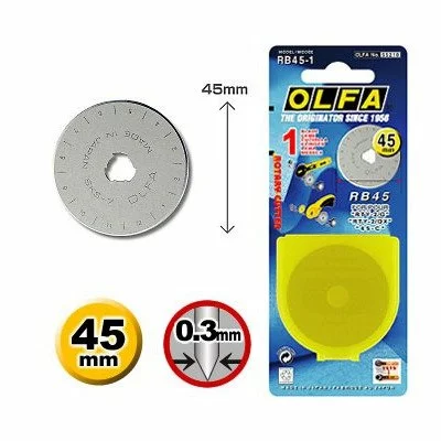 Spare blade Olfa cutter 45mm RB-45-1