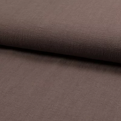 Stonewashed linen - Dusty Brown