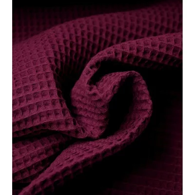 Waffle Cotton Fabric Purple