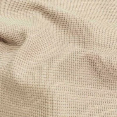 Waffle Cotton Jersey - Linen - cupon 97 cm