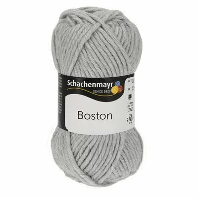 Wool blend yarn Boston-Light Grey 00090