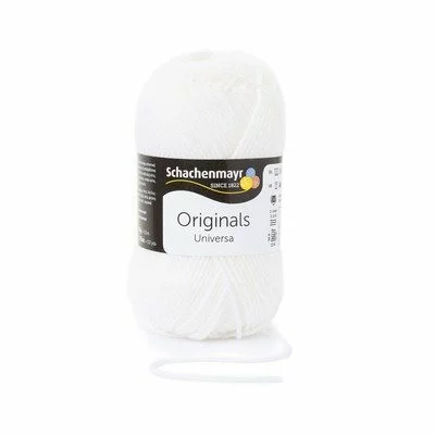 Wool blend yarn Universa - White 00001