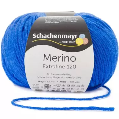 Wool yarn - Merino Extrafine 120  Royal 00151