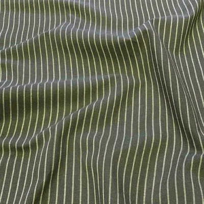 Woven Cotton with stripes - Tisla Kaki