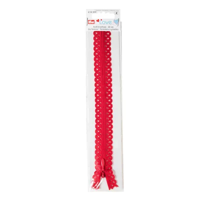 Zip fastener Prym Love Red - 20 cm
