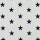 Bumbac imprimat - Stars White-Navy
