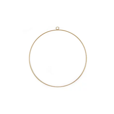 Cerc metalic pentru dreamcatcher diametru 19.5 cm - Auriu mat
