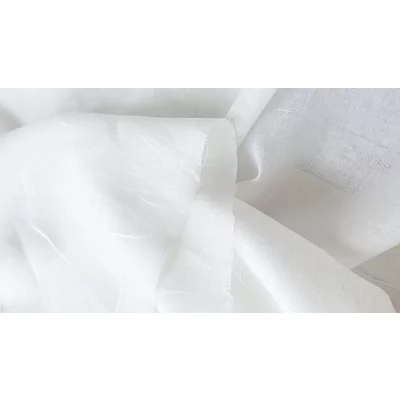 Material 100% In subtire 130 gr/mp - White - cupon 1m