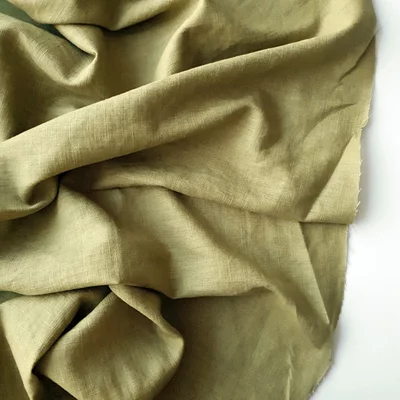 Material 100% In Washed - Moss Green - cupon 50cm