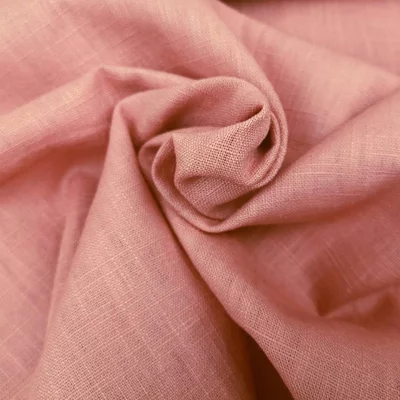 Material 100% In Washed - Old Rose - Cupon 1.1 m