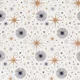 Material bumbac Craciun - Constellations Ivory - cupon 60 cm