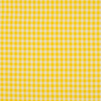 Material bumbac - Small Gingham Yellow 5mm - cupon 50cm
