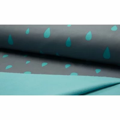 Material tehnic Soft Shell - Raindrop Grey - cupon 25cm