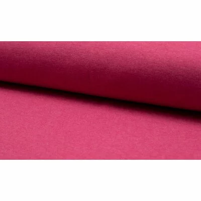 Material tubular Rib pentru mansete - Red Melange - cupon 75cm