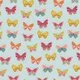 Poplin imprimat - Happy Butterfly Blue