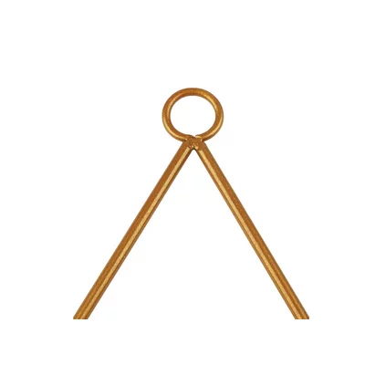 Triunghi metalic pentru dreamcatcher 19.5 cm - Auriu mat