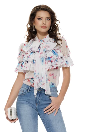 Blugi dama evazati premium albastru deschis talie medie curea inclusa