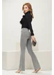Blugi dama gri deschis evazati material premium supersoft elastici
