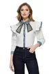 Blugi dama indigo premium drepti elastici cu efect push-up