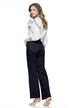 Blugi dama indigo premium drepti elastici cu efect push-up