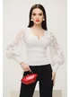 Blugi dama negri cu strasuri premium elastici croi drept talie medie material supersoft