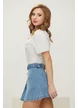 Bluza dama alba din bumbac premium cu maneci bufante si flori din organza cu cristale si perle