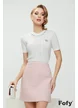 Bluza dama alba premium din vascoza supersoft cu aplicatii argintii din cristale si brosa