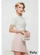 Bluza dama alba premium din vascoza supersoft cu aplicatii argintii din cristale si brosa