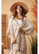 Bluza dama boho din bumbac organic crosetat innodata in talie
