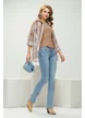 Bluza dama din organza cu cu imprimeu degrade mocha mousse