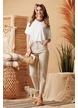 Bluza de vara alba din lyocel organic cu design sofisticat