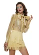 Camasa dama eleganta galben lemon juice din organza de tencel in degrade si funda maxi innodata
