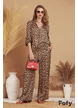 Compleu dama de vara din vascoza satinata premium animal print