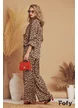 Compleu dama de vara din vascoza satinata premium animal print